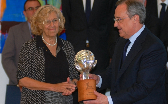 Real Madrid �ampiyonlu�u kutlad� 