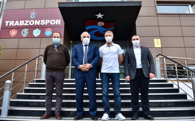 Trabzon Bykehir Belediye Bakan Zorluolu'ndan Trabzonspor'a moral ziyareti