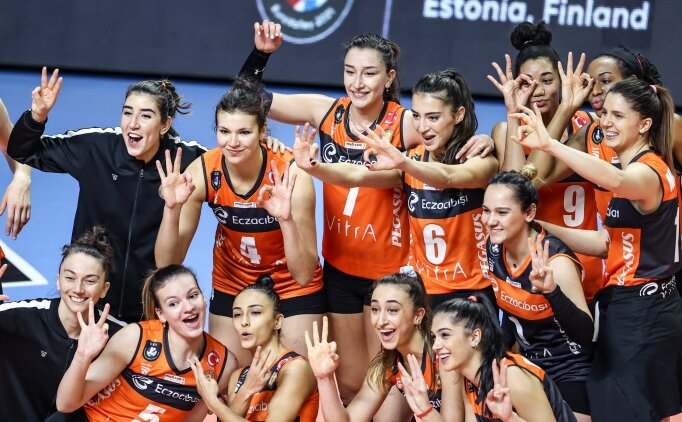 Eczac�ba��, CEV �ampiyonlar Ligi'nde 3'te 3 yapt�