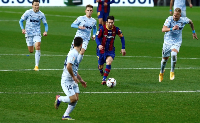 Messi'nin rekoru Bar�a'n�n galibiyetine yetmedi