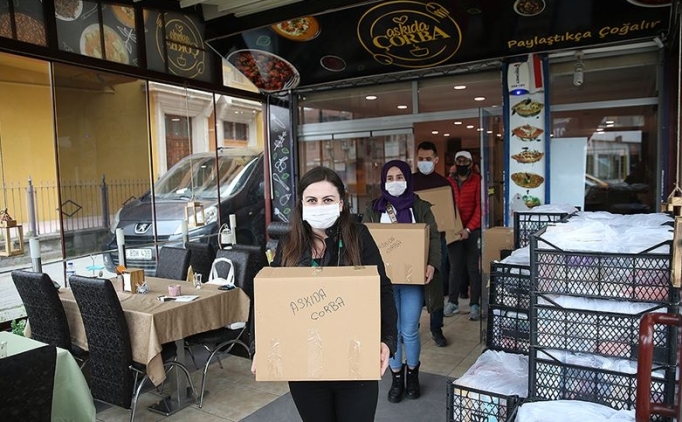 'Ask�da �orba' ask�ya al�n�nca, iyili�i ramazan kolisine s��d�rd�lar