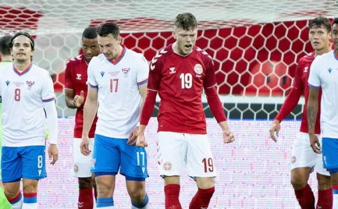 Danimarka ilk gol�n� yedi, Katar biletini ald�