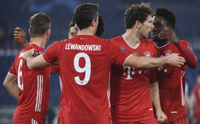 Bayern �eyrek final kap�s�n� 4-1'le aralad�