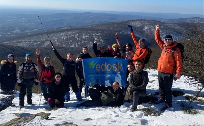 Do�aseverler Trakya'n�n zirvesi Mahya Da��'na t�rmand�