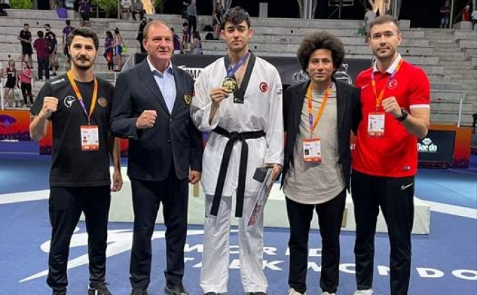 Tekvandoda altn madalyalar sevinle karland