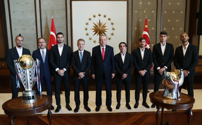 Cumhurba�kan� Erdo�an, Trabzonspor'u kabul etti