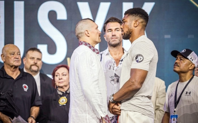 Usyk - Joshua ma�� �ncesi heyecan y�kseliyor