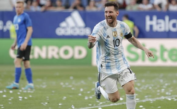 Messi şov yaptı, Arjantin Estonya'yı dağıttı: 5-0