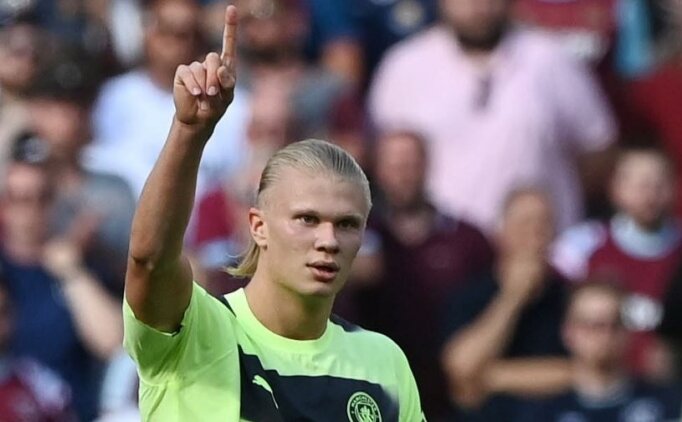 Manchester City kazand�, Haaland �ov yapt�!