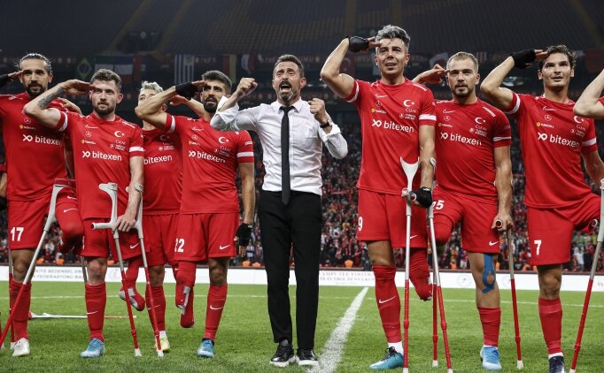 THY'den d�nya �ampiyonu Ampute Futbol Milli Tak�m�'na mil hediyesi