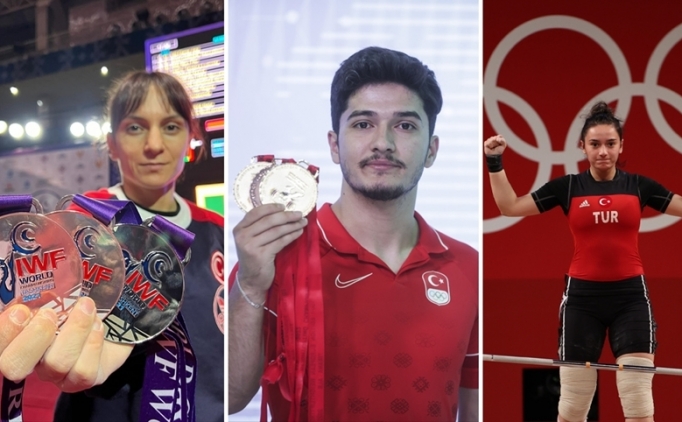 Milli haltercilerden 40 g�nde 64 madalya