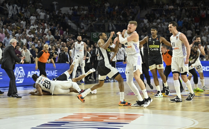 Partizan kazand�, Madrid kavga ��kard�