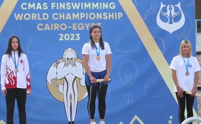 Y�zmede milli sporcu g�m�� madalya kazand�!