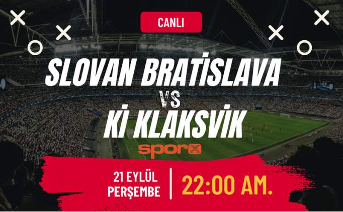 Slovan Bratislava - Kİ Klaksvik maçı şifresiz canlı izle | Slovan Bratislava - Kİ Klaksvik maçı ne zaman, saat kaçta, hangi kanalda?
