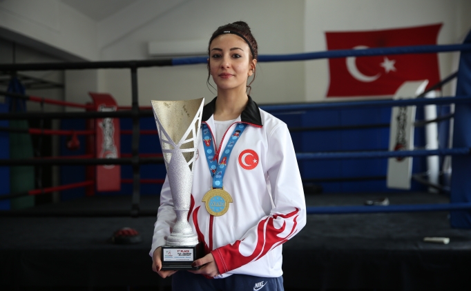 �ampiyonlu�a uzanan yolda milli kick boks�uyu hastal��� bile y�ld�ramad�