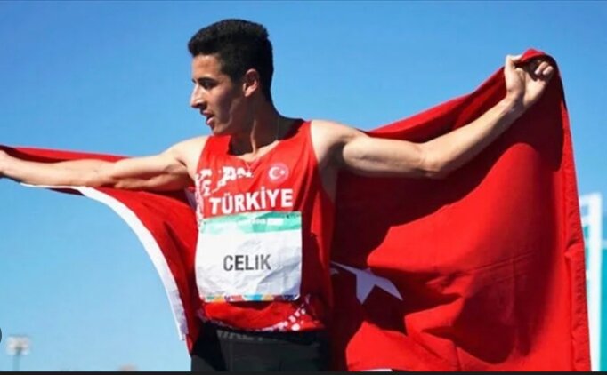 Milli atlet Mehmet �elik, T�rkiye rekoru k�rd�