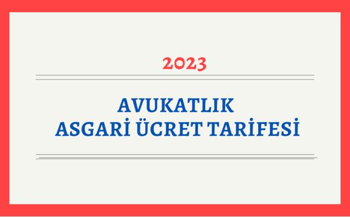Avukatlık asgari ücret tarifesi Resmi Gazete'de 2023-2024