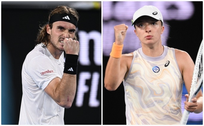 Avustralya A��k'ta Swiatek ve Tsitsipas 4. tura y�kseldi