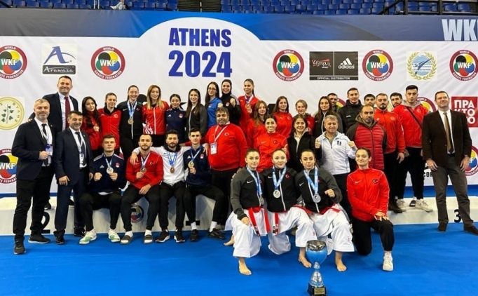 Milli karatecilerden 7 madalya 