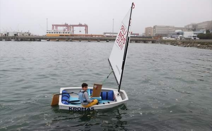 12 ya��ndaki �ampiyon Barut, Optimist Avrupa �ampiyonas�'na haz�rlan�yor