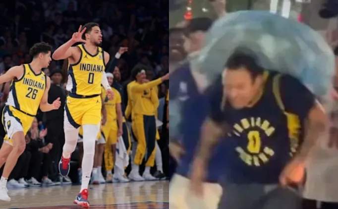 Haliburton'dan, sald�r�ya u�rayan Pacers taraftar�na u�ak bileti jesti