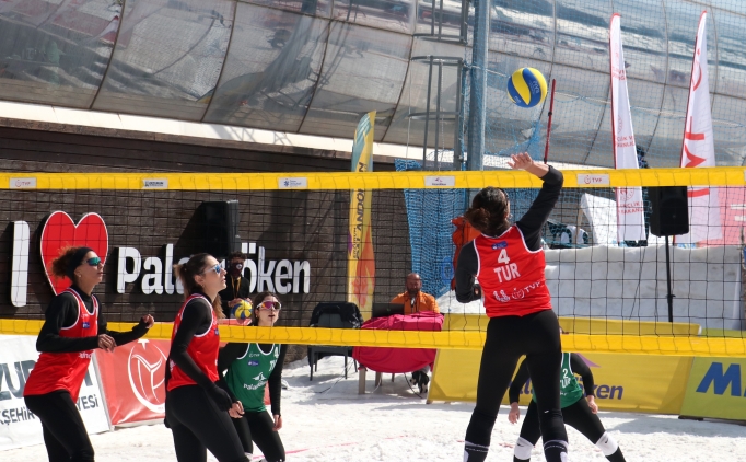 Kar Voleybolu Dnya Turu Erzurum'da sryor