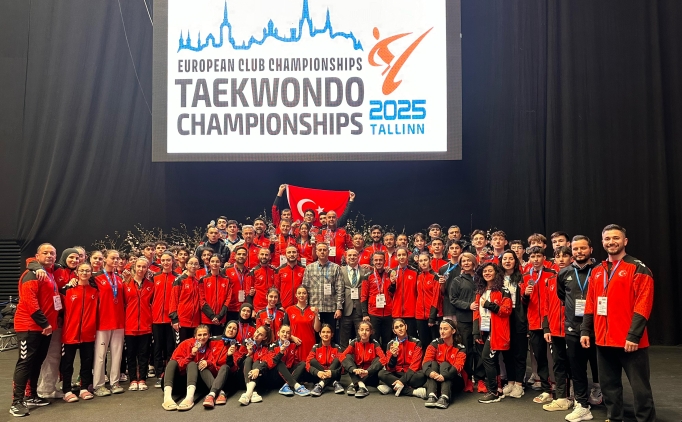 Gen� Milli Tekvando Tak�m�, Avrupa Kul�pler �ampiyonas�'nda birinci oldu