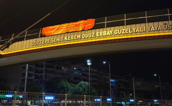 G�ztepe taraftar�ndan, Cemil Tugay'a tepki