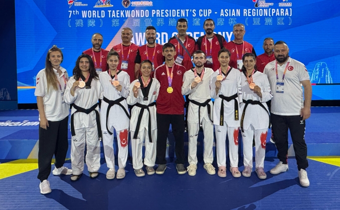 Milli para tekvandocular, �in'de 7 madalya kazand�