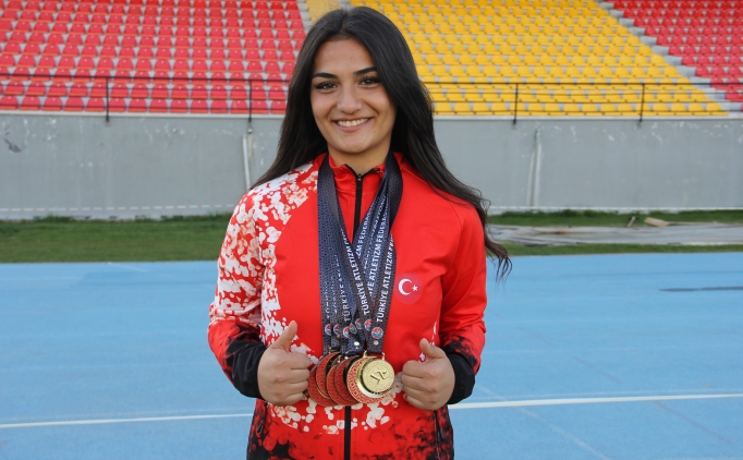 T�rkiye �ampiyonu milli atlet Sinem Yurt'un hedefi EYOF'ta �ampiyonluk
