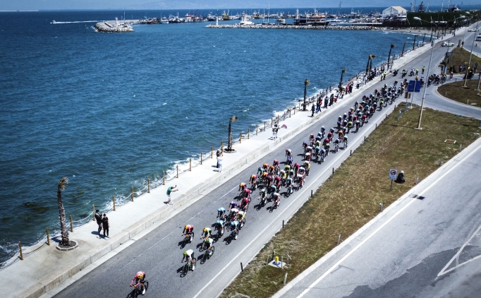 Cumhurba�kanl��� T�rkiye Bisiklet Turu'nda 7. etab� Elia Viviani kazand�