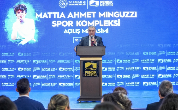Ahmet Minguzzi Spor Tesisi'nin a��l��� yap�ld�