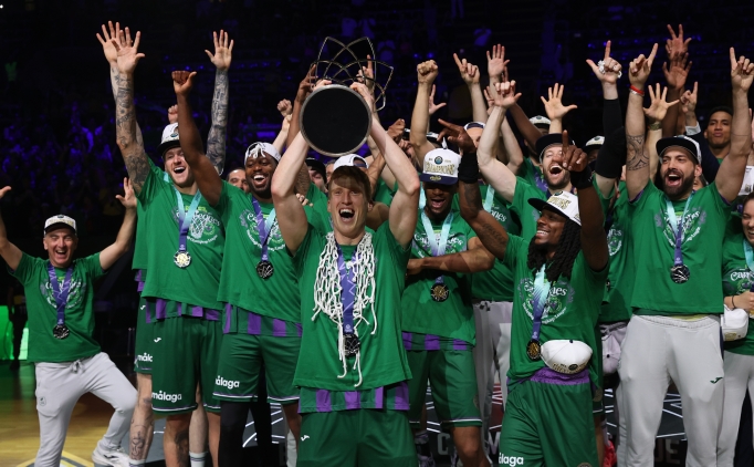 Basketbol ampiyonlar Ligi'nde ampiyonlua ulaan Unicaja Malaga, kupasn ald