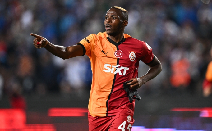 Galatasaray'da Osimhen pankart�!