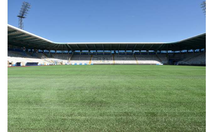 Kazm Karabekir Stadyumu'nda hibrit im almalar sryor