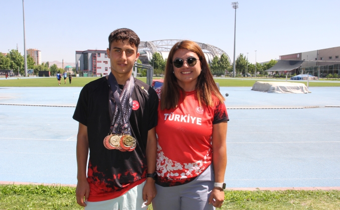 T�rkiye �ampiyonu milli atlet Muhammed Mira�'�n hedefi EYOF'ta �ampiyonluk