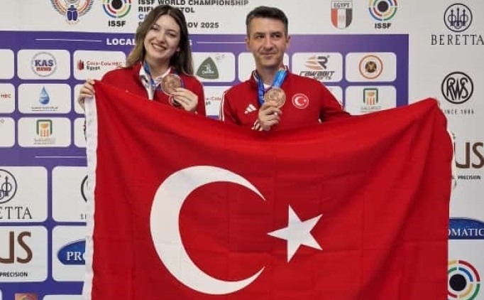 Milli at�c�lar Damla K�se ile Mert Nalbant, d�nya 3'�nc�s� oldu