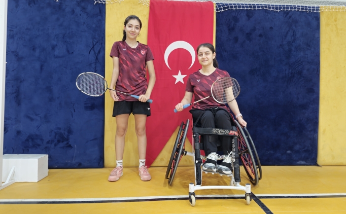 Para badmintoncu Eyll ve rem'in hedefi 'uluslararas baar'