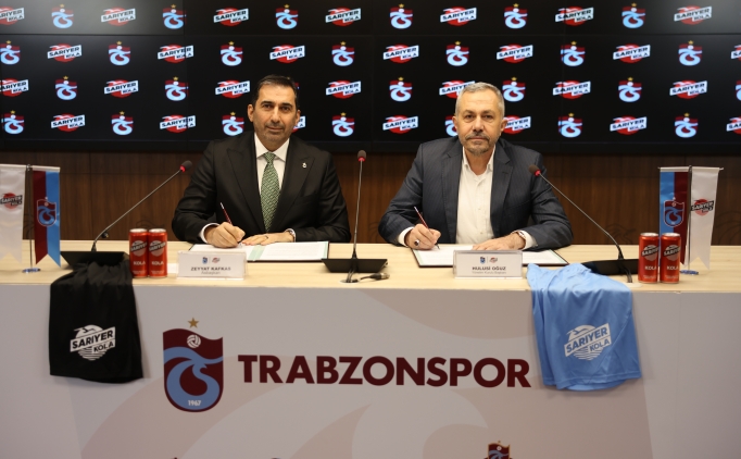 Trabzonspor, Sar�yer Kola ile sponsorluk s�zle�mesi imzalad�