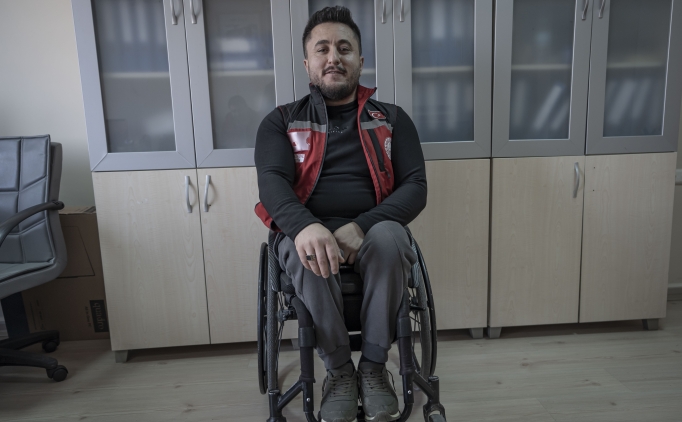 Sporla hayata tutunan engelli gen� devlet deste�iyle i� hayalini ger�ekle�tirdi