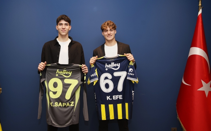 Fenerbah�e'de iki gen�le profesyonel imza!