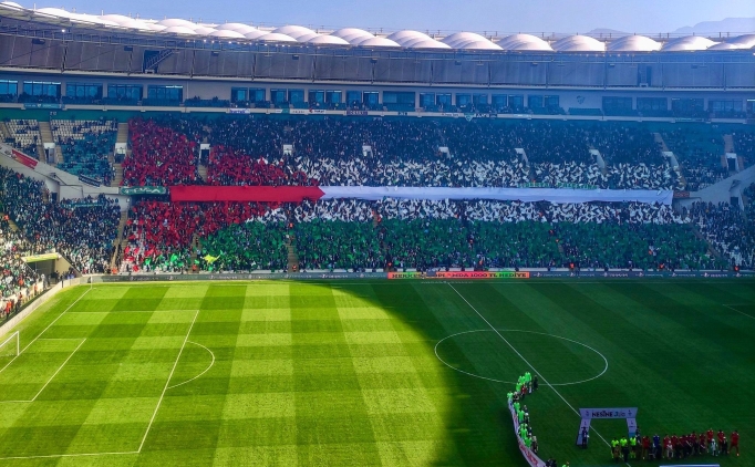 Bursaspor'dan Filistin eylemi i�in �a�r�