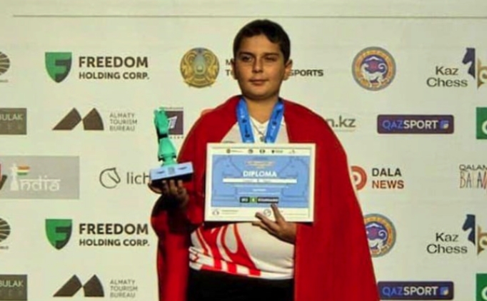 Milli satran Ali Poyraz Uzdemir, Kazakistan'da gm madalya kazand