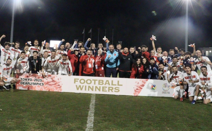 Deaflympics'te T�rkiye A Milli Futbol Tak�m� olimpiyat �ampiyonu!