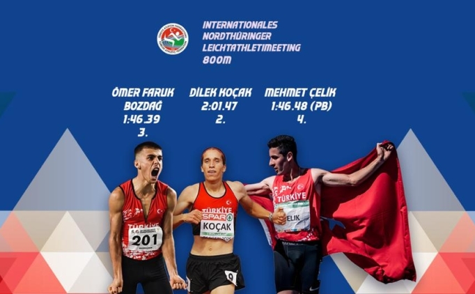 Milli atletler, Almanya'daki yarmada 2 madalya elde etti