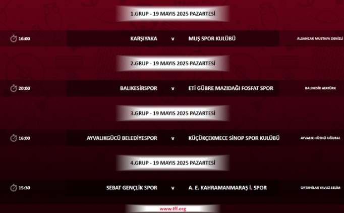 TFF 3.Lig'de final bileti i�in son 90 dakika!