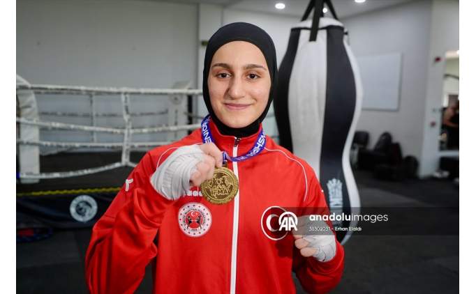 D�nya �ampiyonu muay thaici Fatma �eken'in hayali 2032 Brisbane Olimpiyatlar�