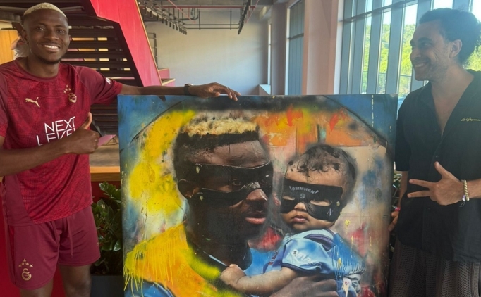 Galatasaray'�n y�ld�z futbolcular�na �zel sanat eseri