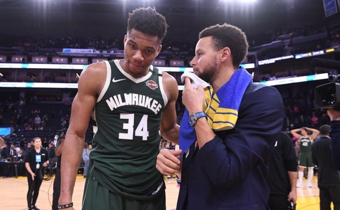 Giannis i�in 'Curry'nin partisine kat�ld�' iddialar�, Warriors dedikodular�n� alevlendi