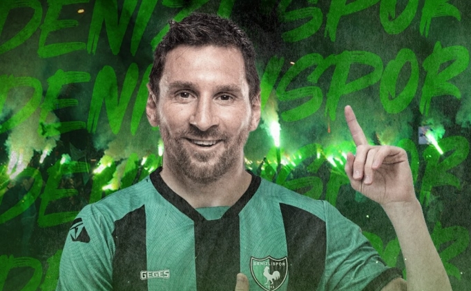 3. Lig ekibi Denizlispor'dan Messi'li 1 Nisan �akas�